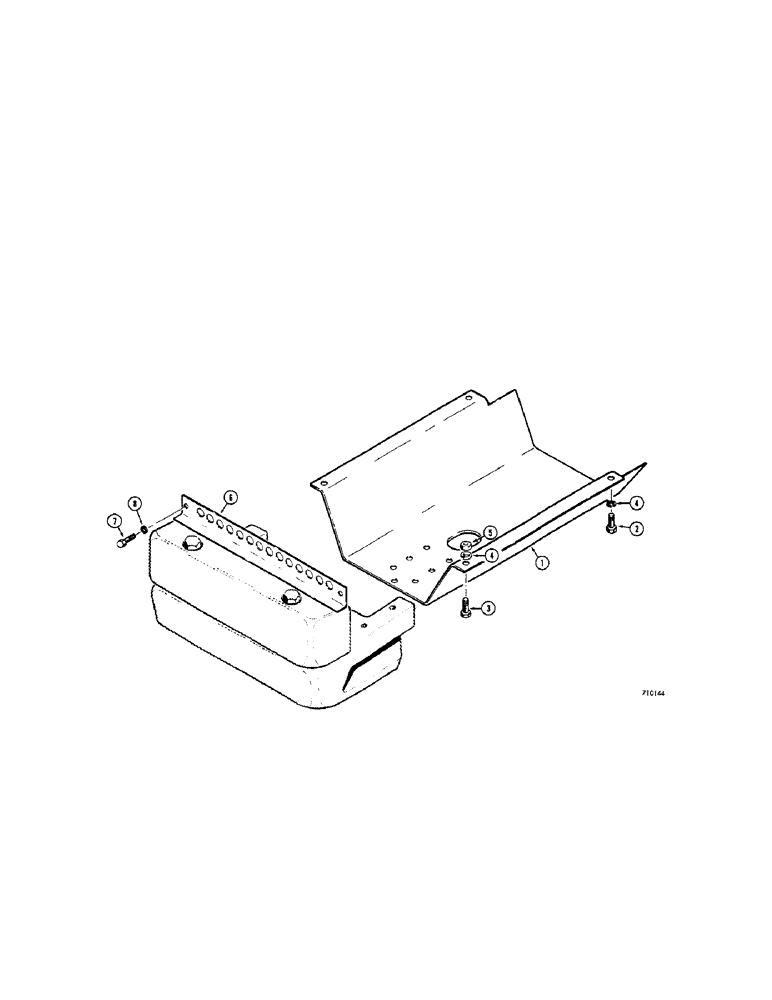 Схема запчастей Case 350 - (418[1]) - SPECIAL CRANKCASE GUARD MODELS WITH FRONT COUNTERWEIGHT WITHOUT BACKHOE (01) - ENGINE