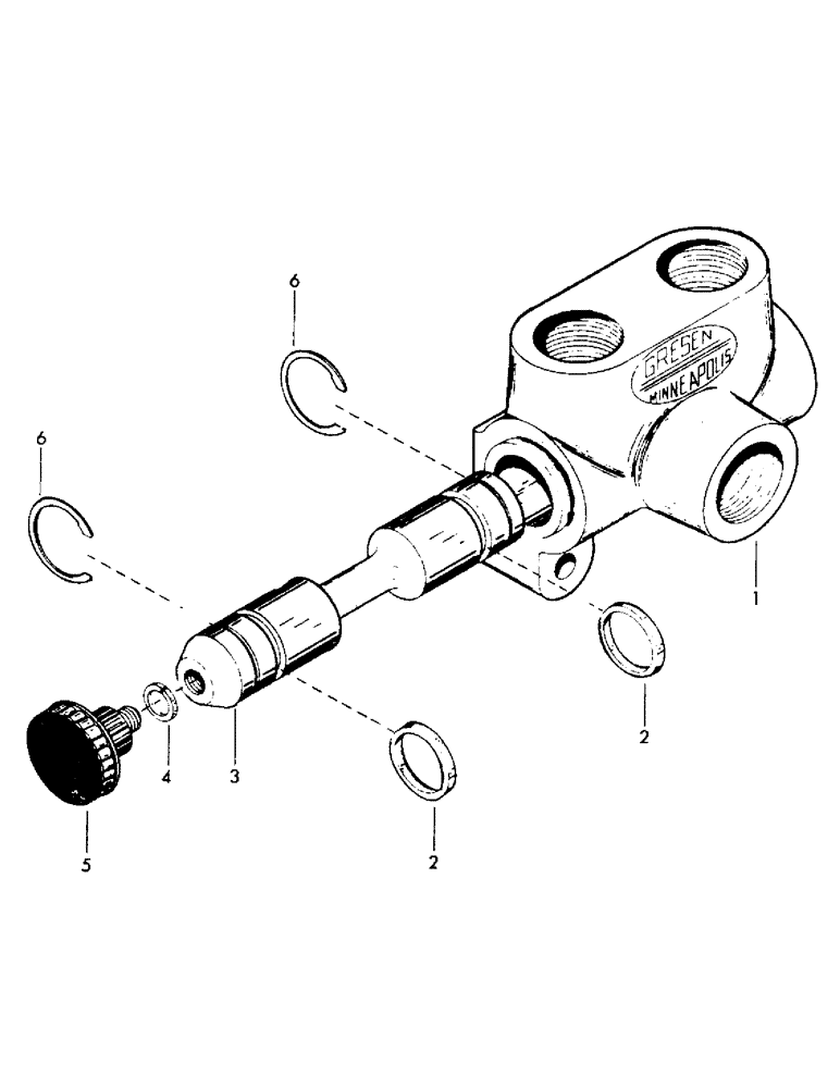 Схема запчастей Case 40YC - (E03) - TRACK BRAKE VALVE, (GRESEN #S-50) (07) - HYDRAULIC SYSTEM