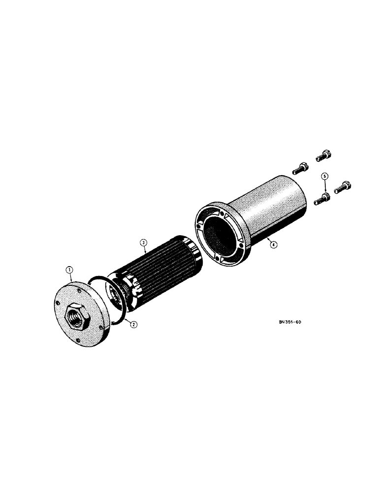 Схема запчастей Case 420BD - (182) - D21003 HYDRAULIC OIL FILTER 