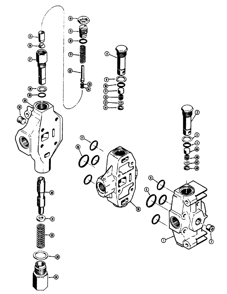 Схема запчастей Case 680CK - (190) - L32692 BACKHOE INLET SECTION - END (35) - HYDRAULIC SYSTEMS