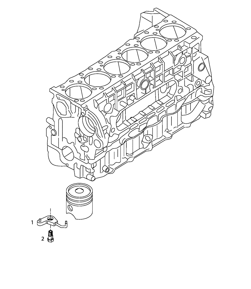 Схема запчастей Case 340 - (01A09000154[001]) - ENGINE - CRANKASE (10) - ENGINE