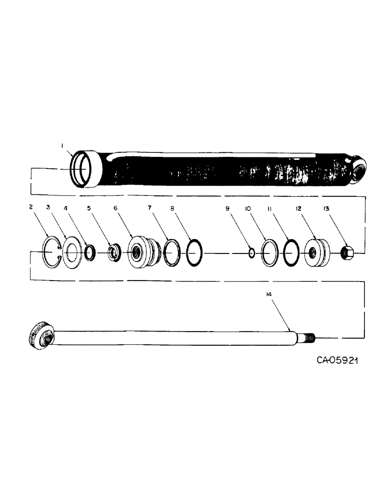 Схема запчастей Case 4125 - (10-4) - 73333C91 - HYDRAULICS, LIFT CYLINDER (07) - HYDRAULICS