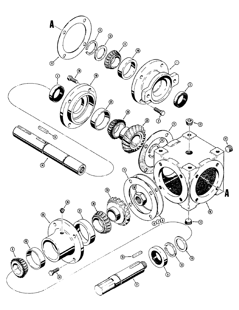 Схема запчастей Case 1700-SERIES - (102) - VON RUDEN GEAR BOXES (14) - MAIN GEARBOX & DRIVE