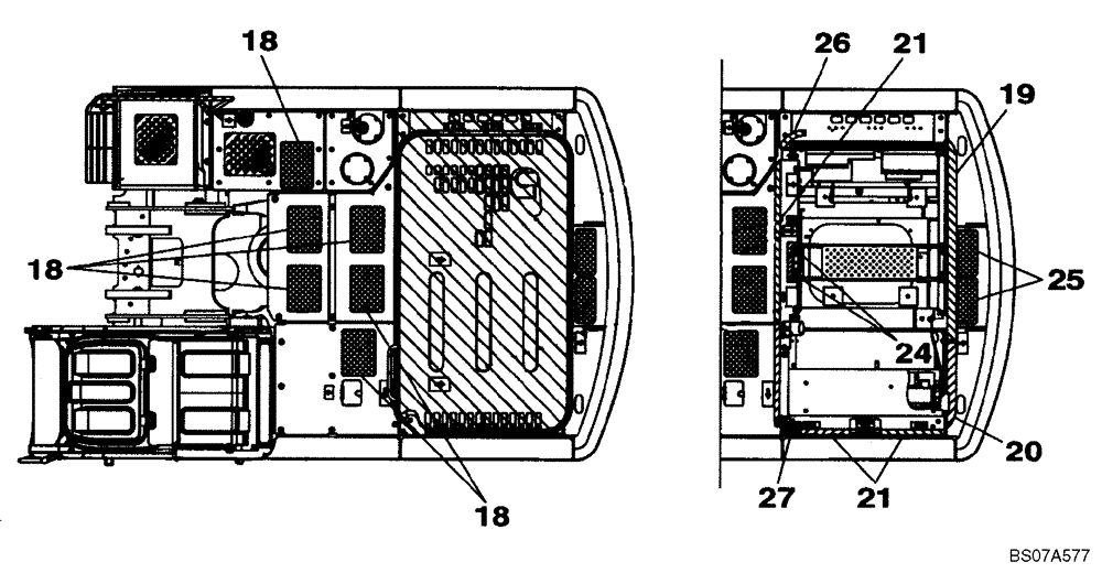 Схема запчастей Case CX290B - (09-47) - DECALS (09) - CHASSIS/ATTACHMENTS