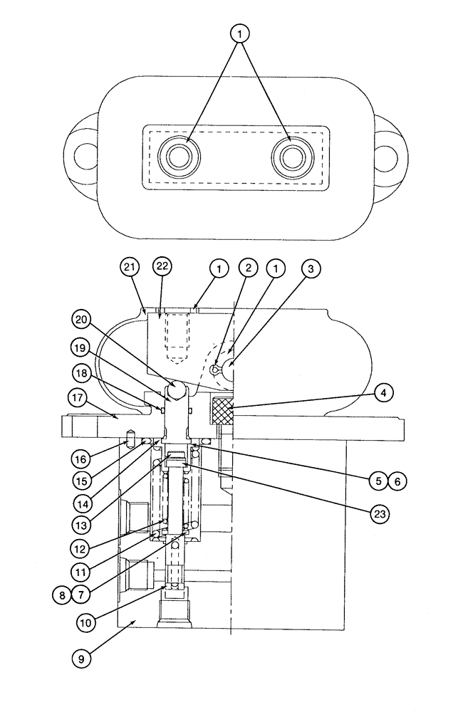 Схема запчастей Case 9050B - (8-122) - PEDAL OPERATED REMOTE CONTROL VALVE (08) - HYDRAULICS