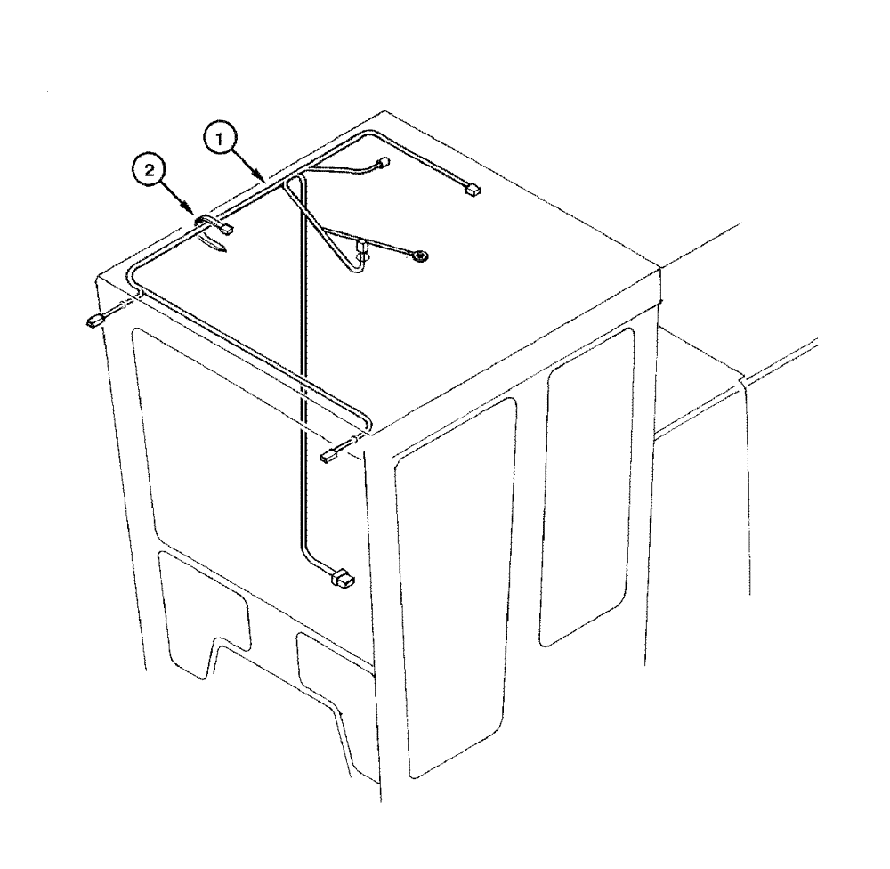 Схема запчастей Case 865 DHP - (4-042) - ELECTRIC SYSTEM - OPEN CAB (04) - ELECTRICAL SYSTEMS