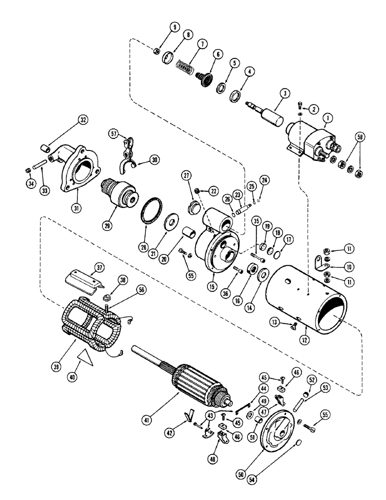 Схема запчастей Case W12 - (066) - STARTING MOTOR (04) - ELECTRICAL SYSTEMS