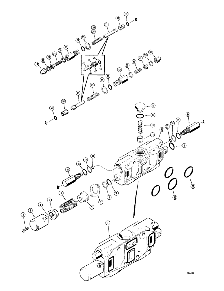 Схема запчастей Case 1000D - (328) - D32122 LOADER DUMP SECTION (07) - HYDRAULIC SYSTEM