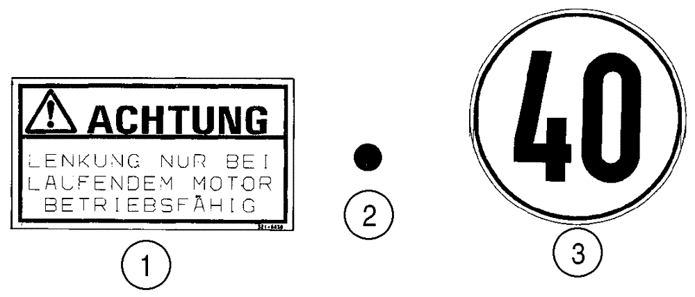 Схема запчастей Case 621D - (09-61) - DECALS - GERMAN, GERMAN (TUV) (09) - CHASSIS