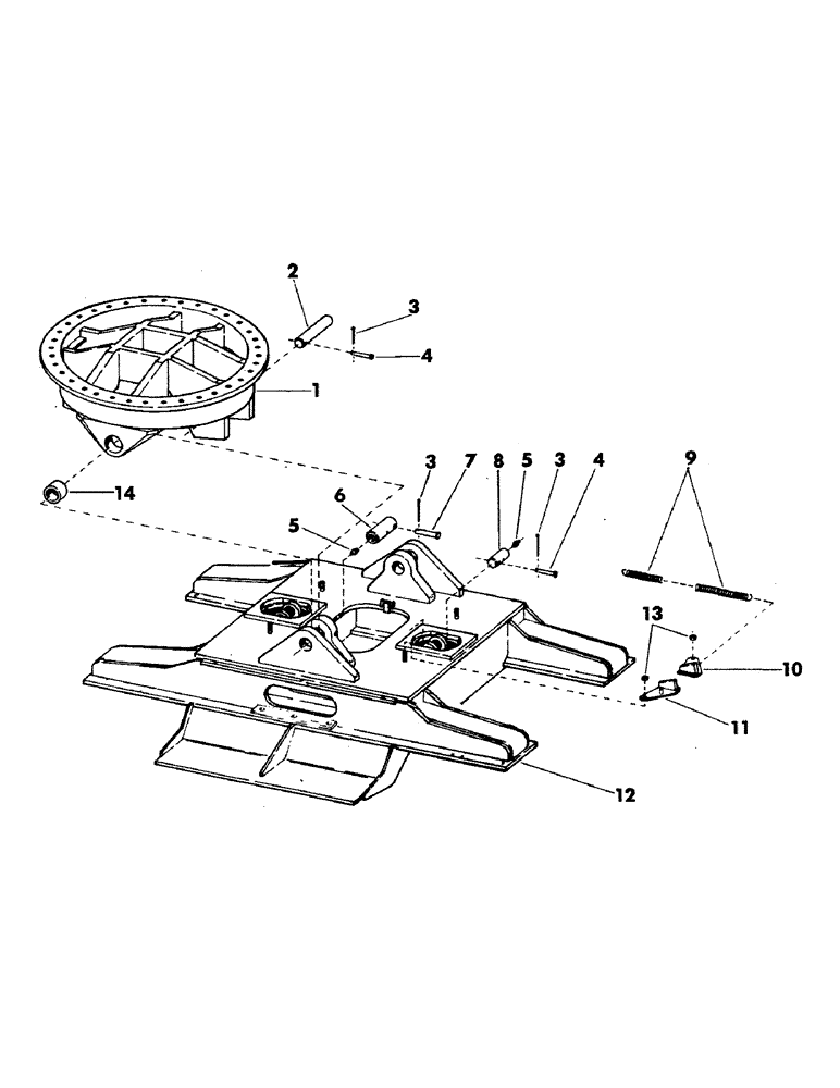 Схема запчастей Case 35EC - (006) - TURNTABLE LEVELER WITH PINS AND HARDWARE (04) - UNDERCARRIAGE