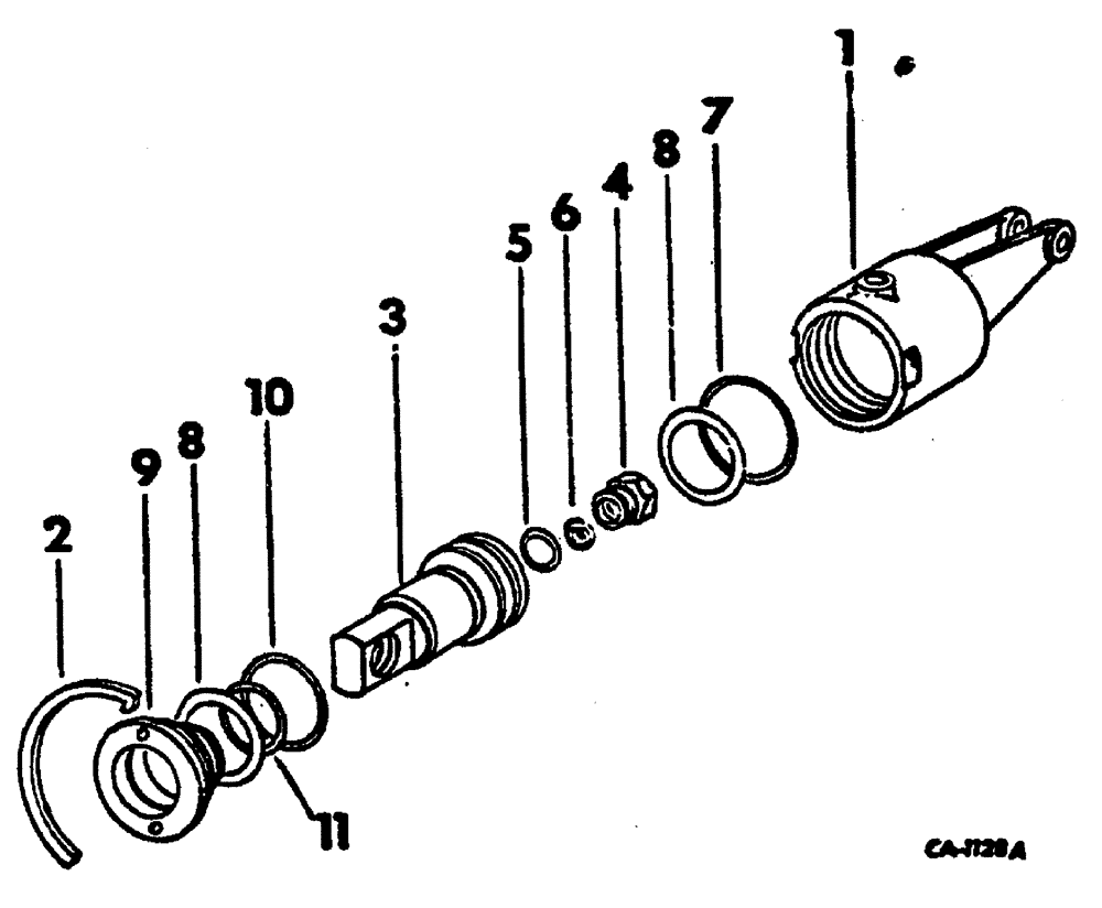 Схема запчастей Case 3400 - (013) - MOTOR SERVO CYLINDER (35) - HYDRAULIC SYSTEMS