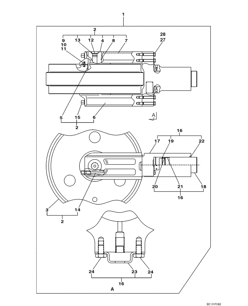 Схема запчастей Case CX800 - (05-07) - TRACK - IDLER (11) - TRACKS/STEERING