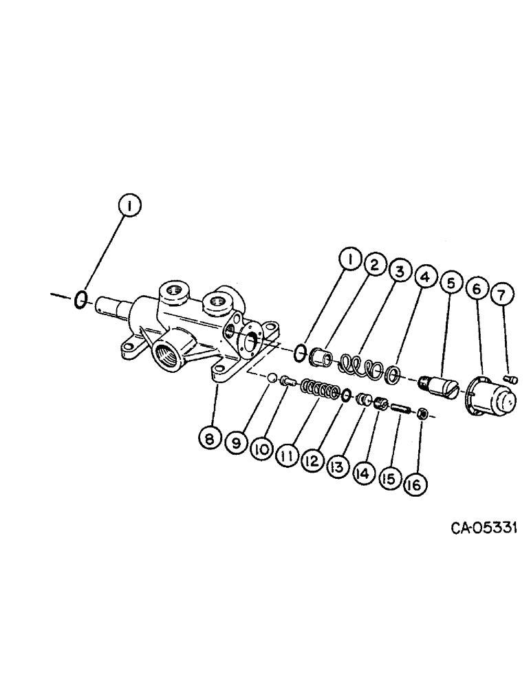 Схема запчастей Case 4130 - (10-08) - HYDRAULICS, AUXILIARY VALVE (07) - HYDRAULICS