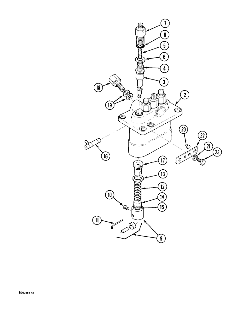 Схема запчастей Case 1825 - (3-20) - FUEL INJECTION PUMP, DIESEL MODELS (03) - FUEL SYSTEM