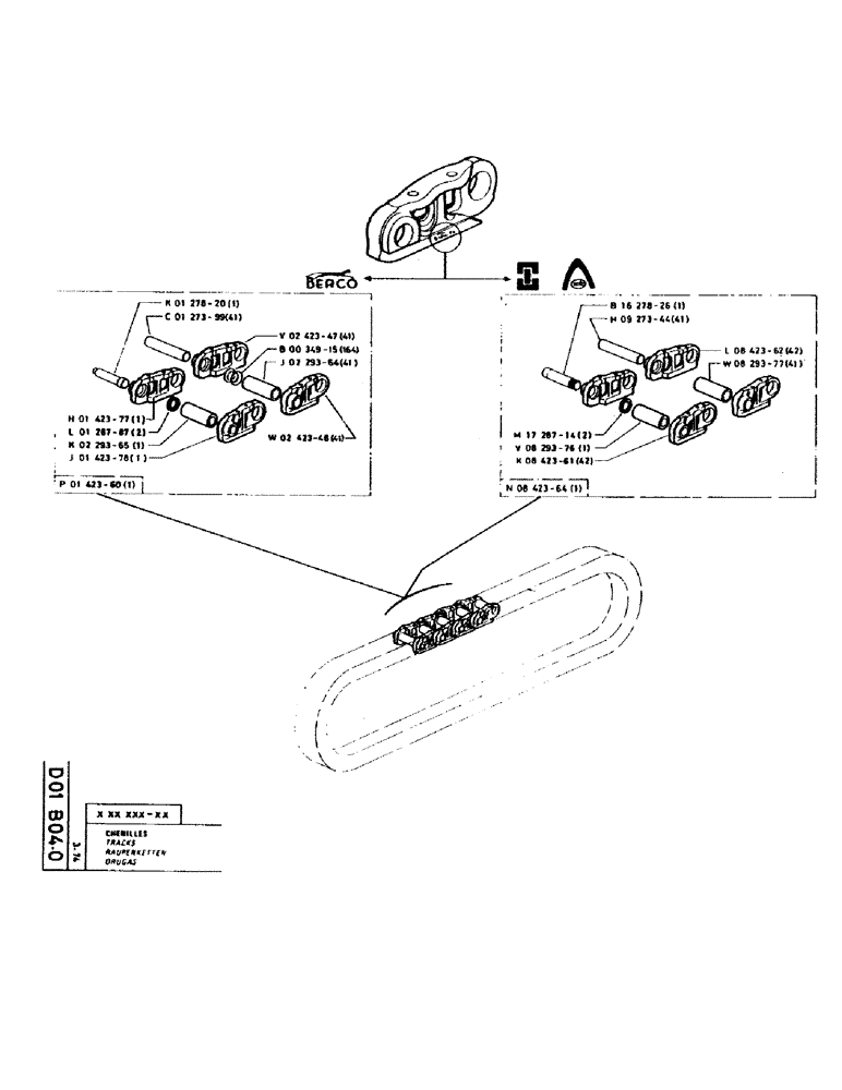 Схема запчастей Case GC120 - (039) - TRACKS 