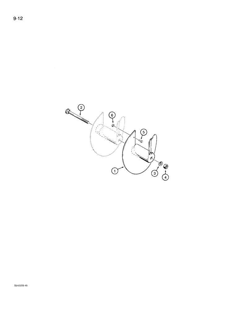 Схема запчастей Case TL100 - (9-12) - AUGER EXTENSION PARTS (09) - CHASSIS/ATTACHMENTS