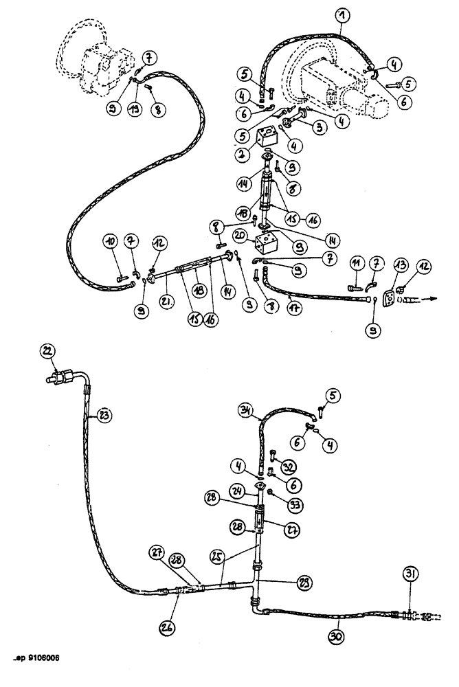 Схема запчастей Case 1088 - (104) - HYDRAULIC CIRCUIT (35) - HYDRAULIC SYSTEMS