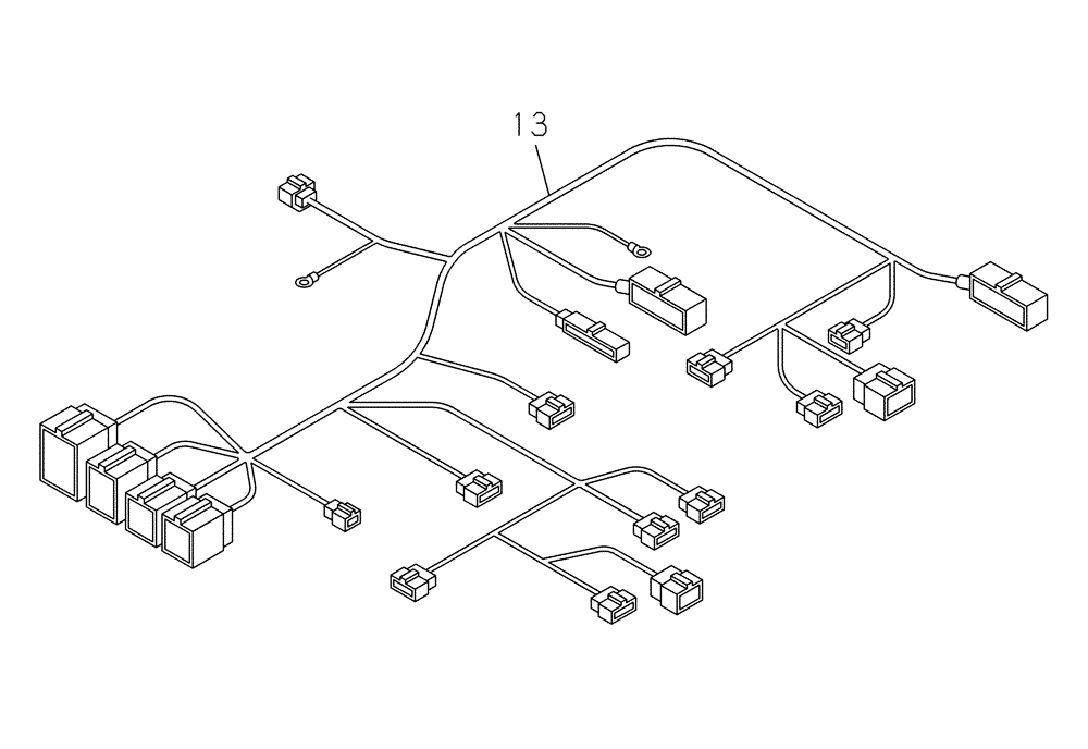 Схема запчастей Case CX350C - (04-020[00]) - ELECTRICAL ACCESSORIES - ENGINE (04) - ELECTRICAL SYSTEMS