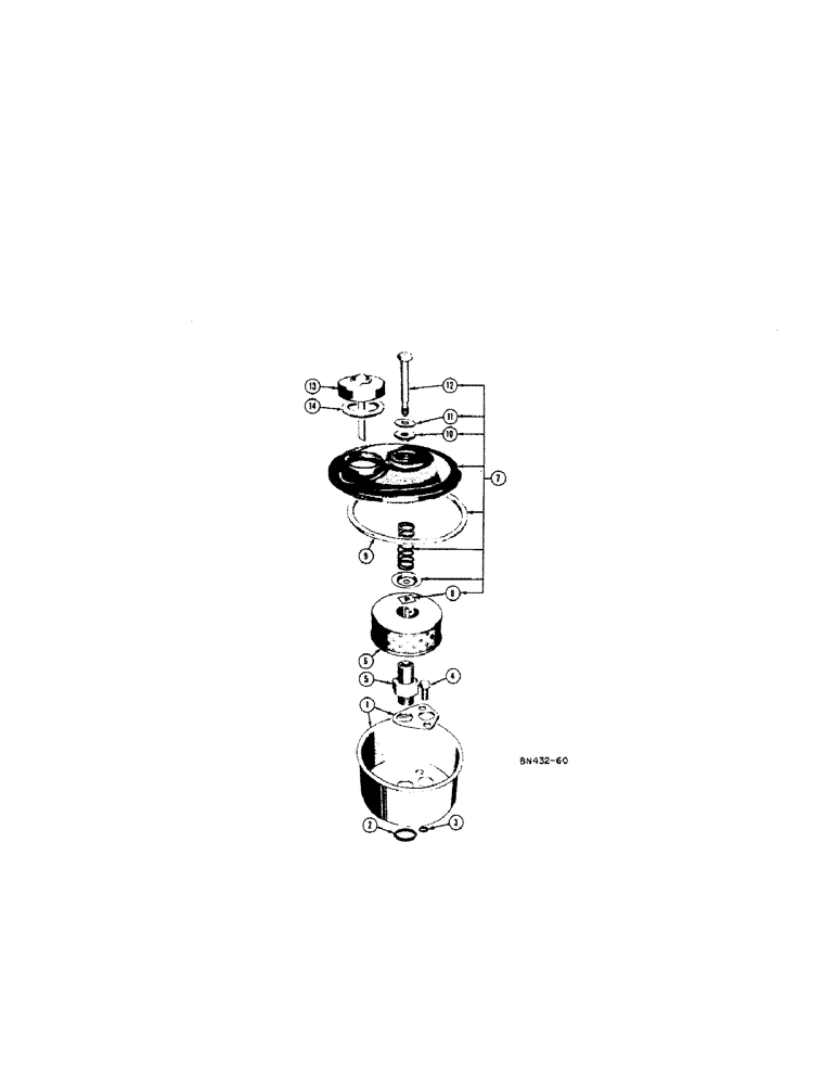 Схема запчастей Case 420B - (116) - G45054 RESERVOIR 