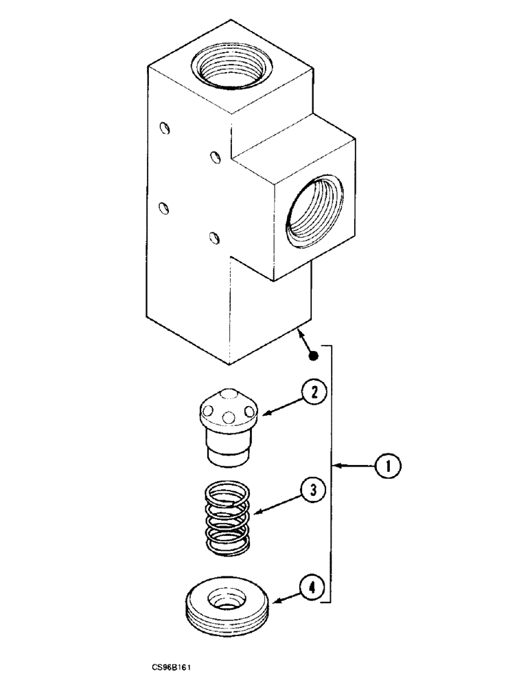 Схема запчастей Case 688BCK - (8C-38) - CHECK VALVE, 688B CK (120301-) (07) - HYDRAULIC SYSTEM