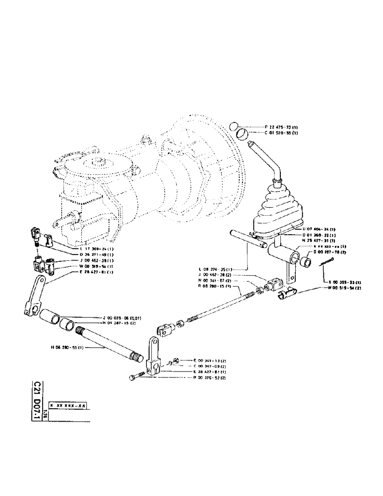 Схема запчастей Case 75P - (045) - REVERSER CONTROL (05) - UPPERSTRUCTURE CHASSIS