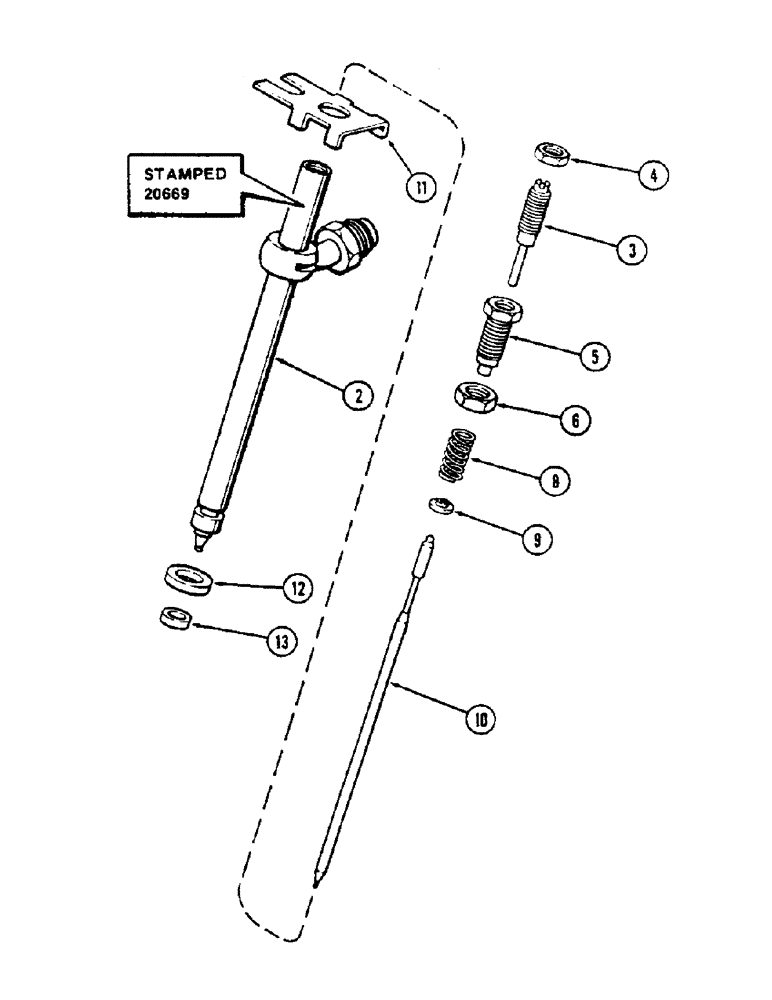 Схема запчастей Case 336B - (48) - A140830 FUEL INJECTION NOZZLE, 336BD NATURALLY ASPIRATED ENGINES 