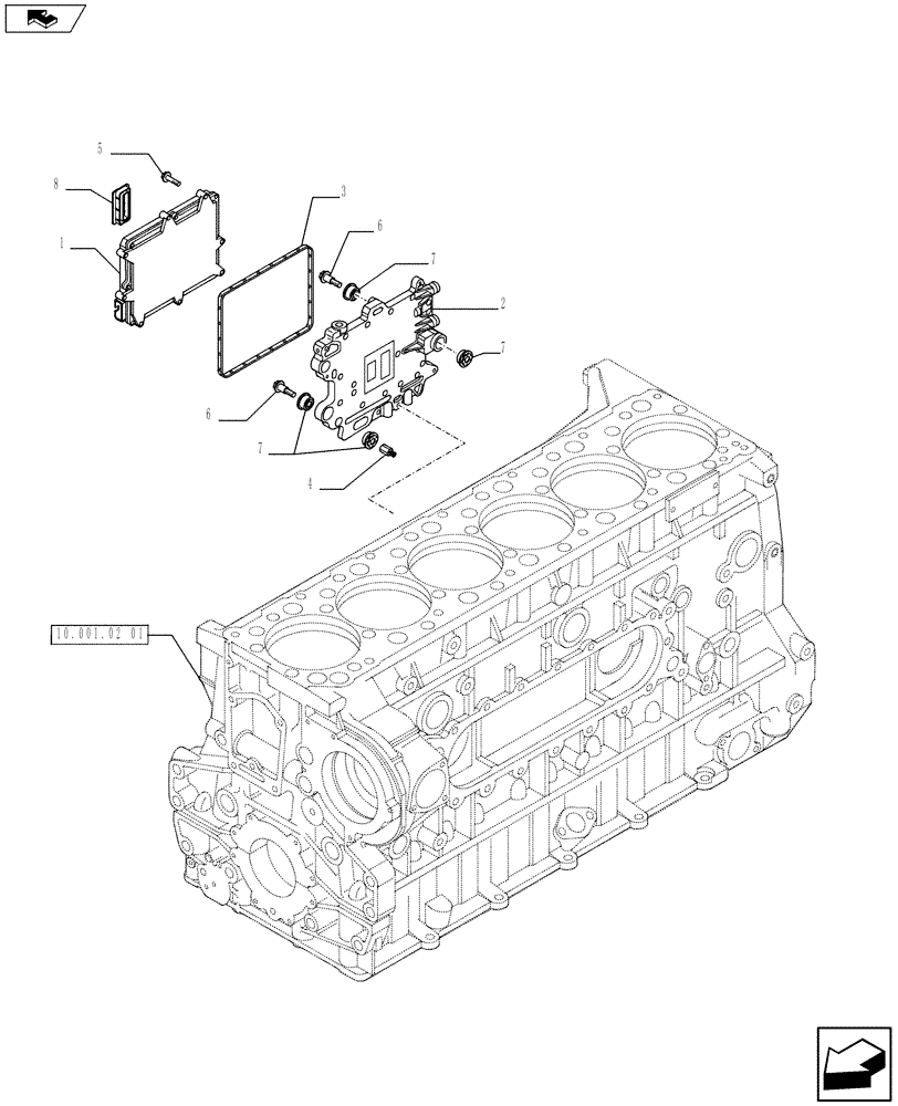 Схема запчастей Case F3AE0684S E913 - (55.440.01) - ELECTRONIC INJECTION (504188407) (55) - ELECTRICAL SYSTEMS