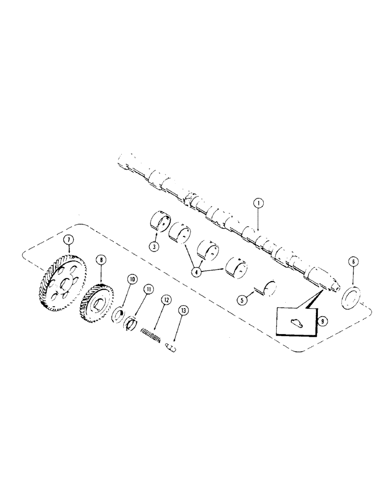 Схема запчастей Case 40 - (018) - CAMSHAFT, 504BDT ENGINE (10) - ENGINE