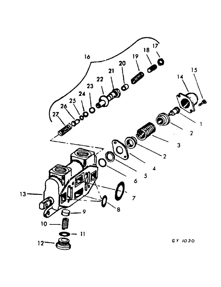 Схема запчастей Case 30YM - (041) - WORKING SECTION, PART NO. 201988 (07) - HYDRAULIC SYSTEM