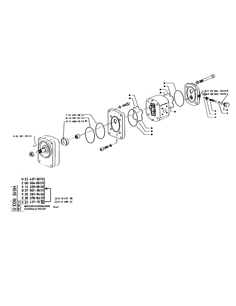 Схема запчастей Case 160CL - (150) - HYDRAULIC MOTOR (07) - HYDRAULIC SYSTEM