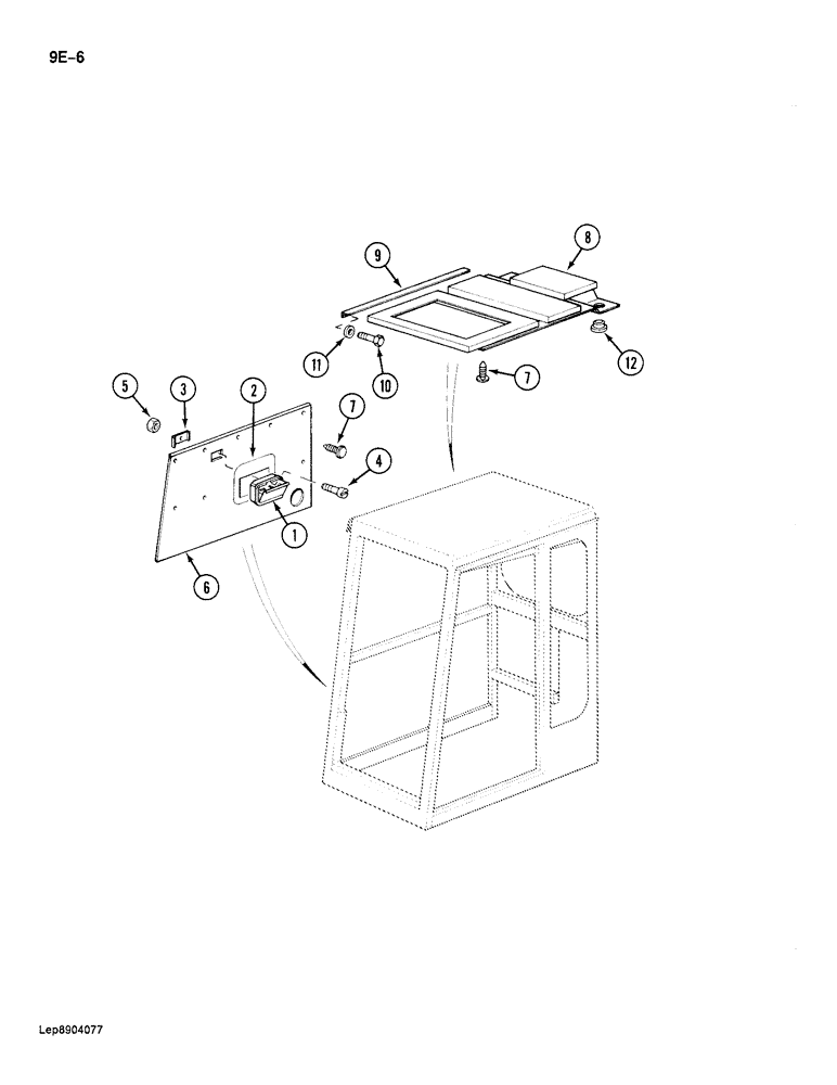 Схема запчастей Case 688 - (9E-06) - CAB, INSULATION (09) - CHASSIS