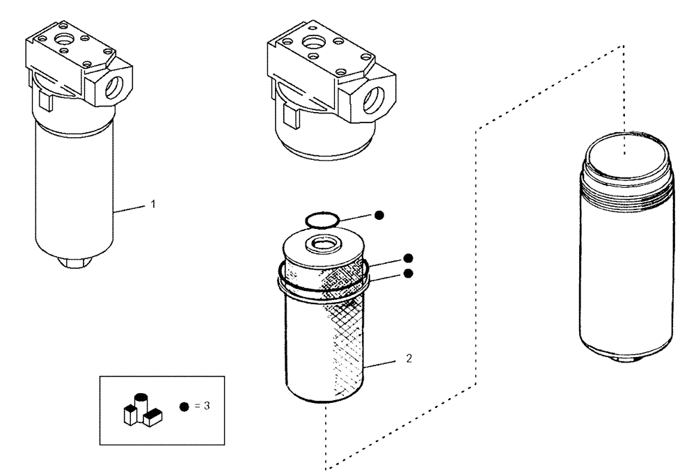 Схема запчастей Case 325 - (3.413A[08]) - POWER STEERING - OIL FILTER (09) - Implement / Hydraulics / Frame / Brakes