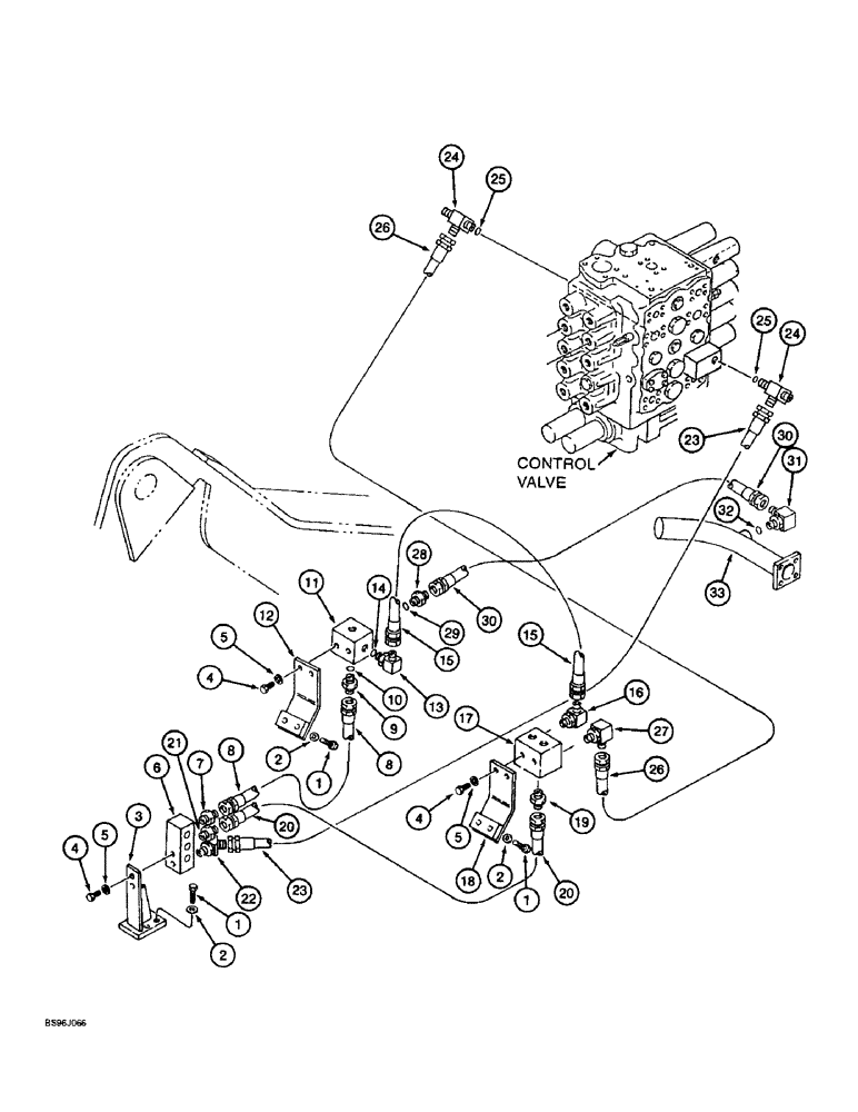 Схема запчастей Case 9060B - (8-114) - LOAD HOLDING OPTION, BASIC HYDRAULICS (08) - HYDRAULICS