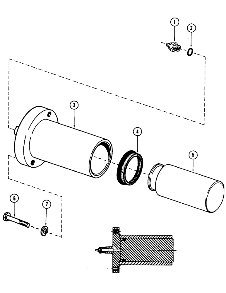 Схема запчастей Case 880B - (130) - TRACK ADJUSTMENT CYLINDER (04) - UNDERCARRIAGE