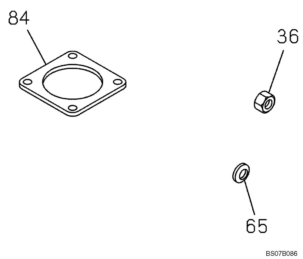 Схема запчастей Case CX460 - (02-45) - EXHAUT SYSTEM - MUFFLER - GASKET (02) - ENGINE