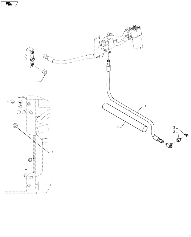 Схема запчастей Case 521F - (41.200.03) - STANDARD STEERING NO JOYSTICK (41) - STEERING