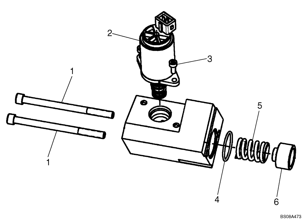 Схема запчастей Case 450 - (08-39) - CONTROL VALVE - SPOOL END GROUP, EHPV (08) - HYDRAULICS