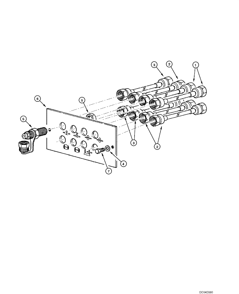 Схема запчастей Case 865 - (08.66[00]) - DIAGNOSTIC PRESSURE PORTS (08) - HYDRAULICS