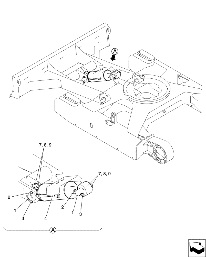 Схема запчастей Case CX31B - (02-022[01]) - CYLINDER INSTAL, DOZER (35) - HYDRAULIC SYSTEMS