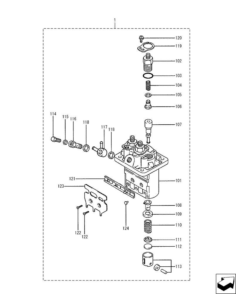 Схема запчастей Case CX17B - (08-022[02]) - FUEL INJECTION PUMP (10) - ENGINE