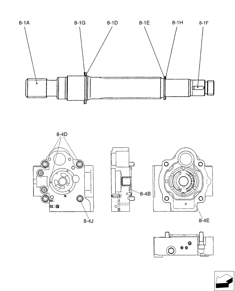 Схема запчастей Case CX36B - (01-027[03]) - POWER TAKE-OFF ASSY - COOLER (35) - HYDRAULIC SYSTEMS