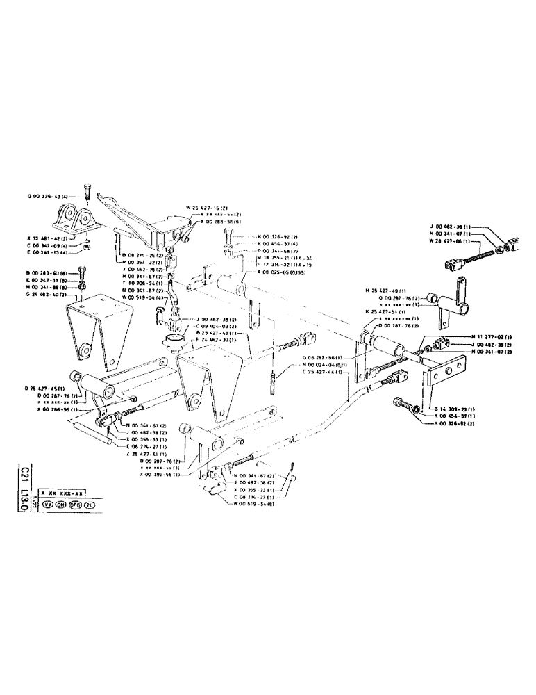 Схема запчастей Case 75P - (050) - ATTACHMENT CONTROL (05) - UPPERSTRUCTURE CHASSIS