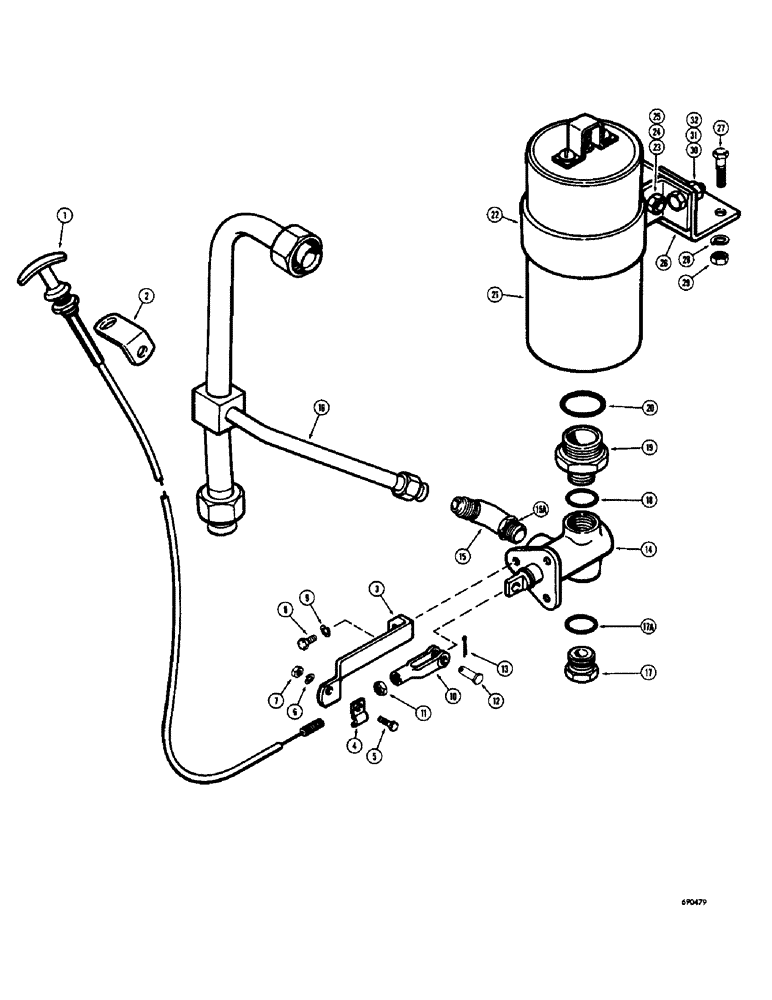 Схема запчастей Case W7 - (280) - ACCUMULATOR ATTACHMENT (08) - HYDRAULICS