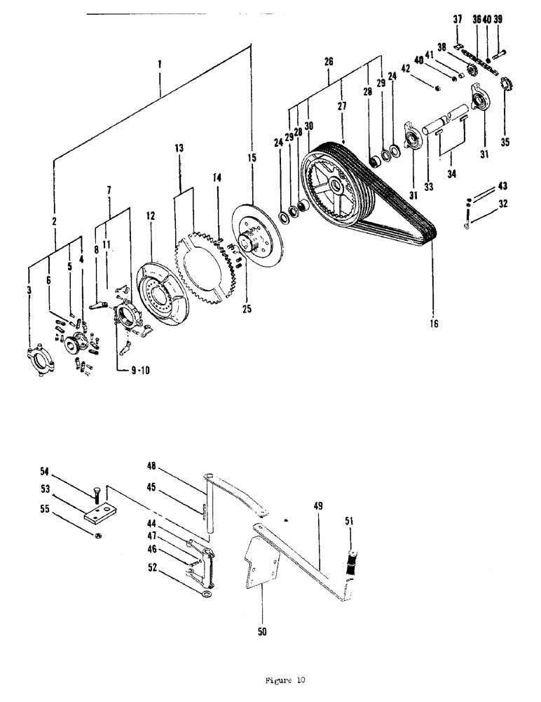 Схема запчастей Case 700 - (22) - FRICTION CLUTCH ASSEMBLY 