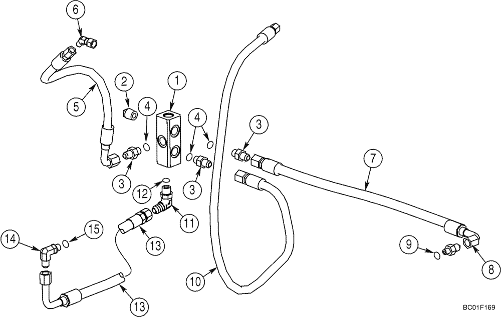 Схема запчастей Case 60XT - (07-03) - BRAKE SYSTEM - HYDRAULIC (07) - BRAKES