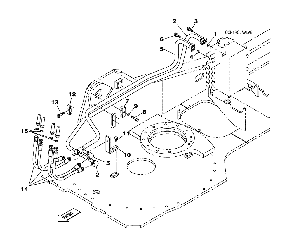 Схема запчастей Case CX300C - (08-012-00[01]) - HYDRAULIC CIRCUIT - BOOM CYLINDER (08) - HYDRAULICS