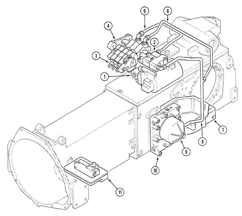 Схема запчастей Case 380B - (1-08) - PICTORIAL INDEX - MAIN HYDRAULICS (00) - PICTORIAL INDEX