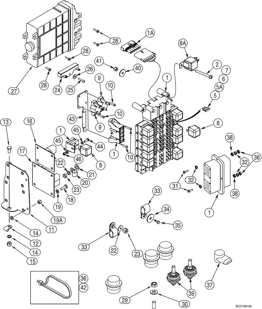 Схема запчастей Case 921C - (04-09) - HARNESS - CAB, MAIN (Dec 1 2008 3:43PM) (04) - ELECTRICAL SYSTEMS