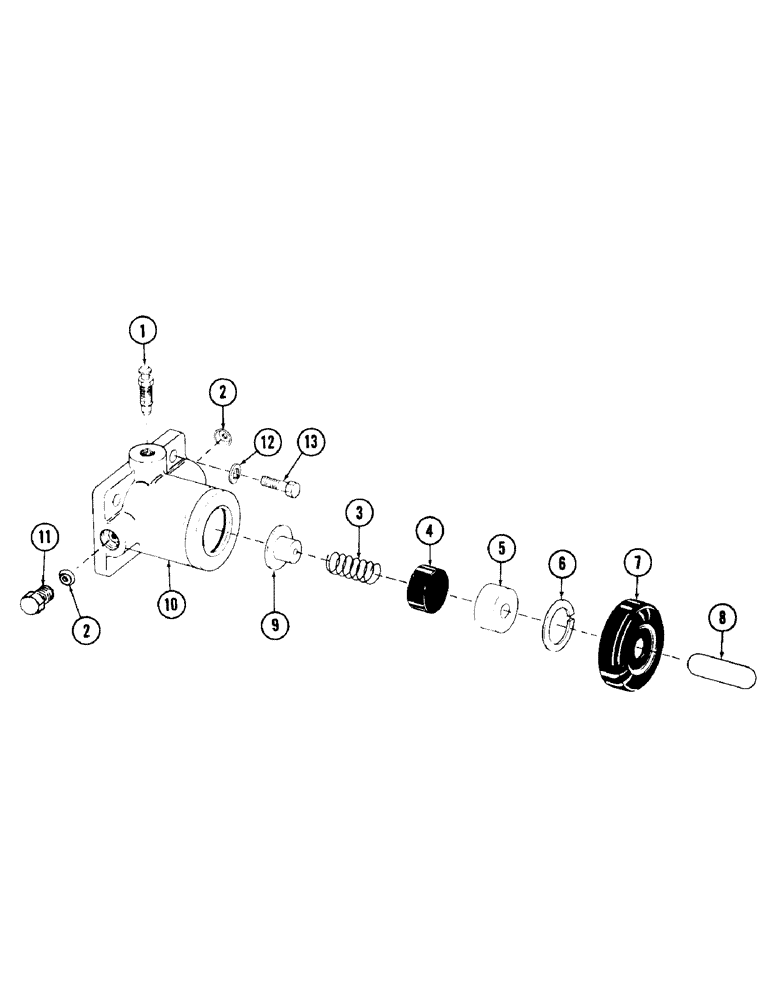 Схема запчастей Case 980 - (120) - TRACK BRAKE CYLINDER (04) - UNDERCARRIAGE