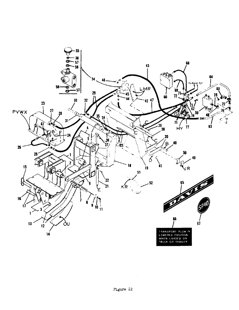 Схема запчастей Case 700 - (46) - SP - 40 LINE - LAYER 